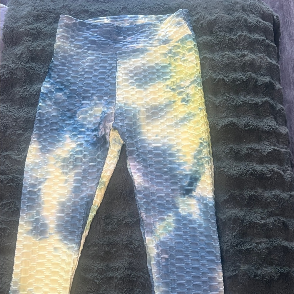 Private Label Tie-Dye Textured Leggings